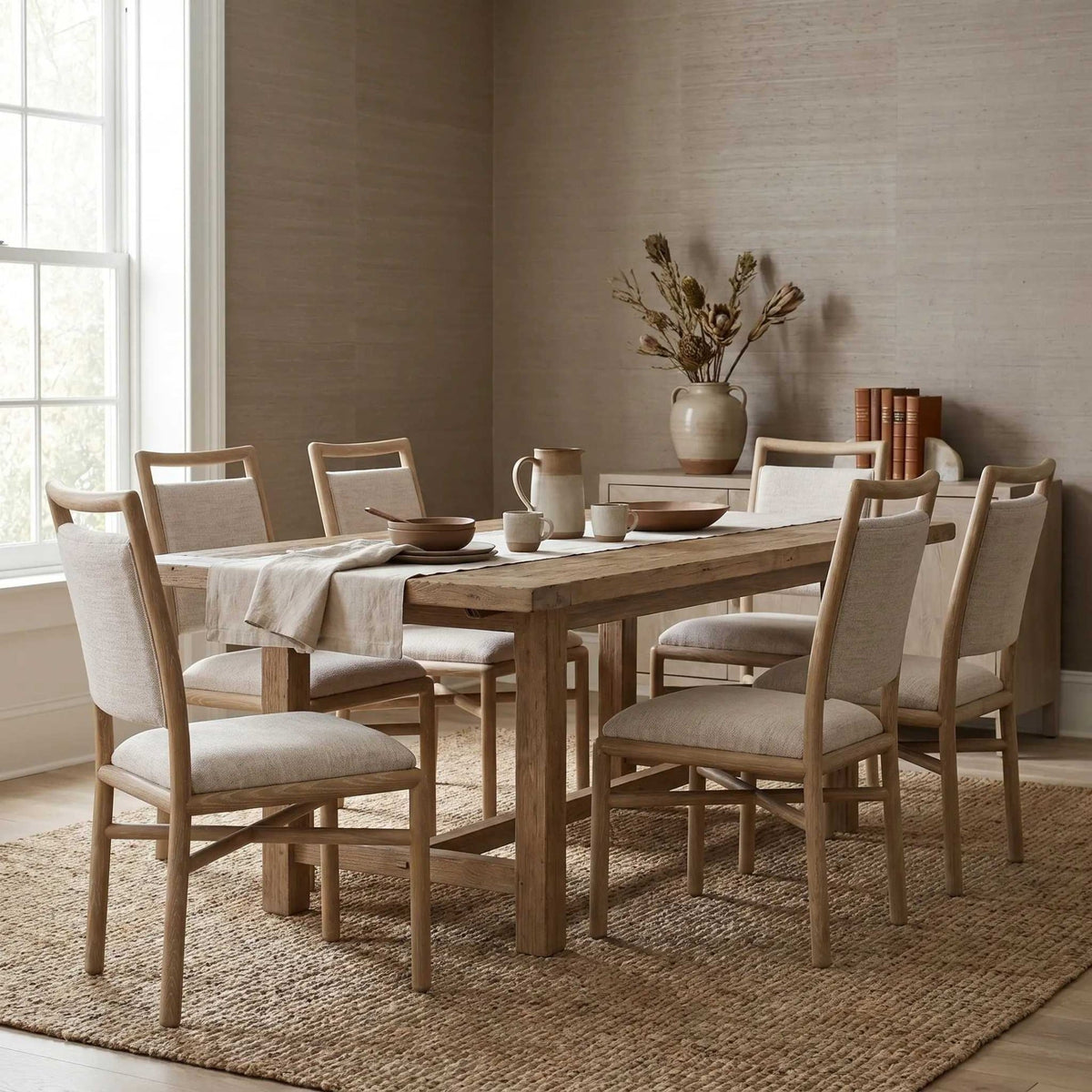 Montauk Upholstered Dining Side Chair in Light