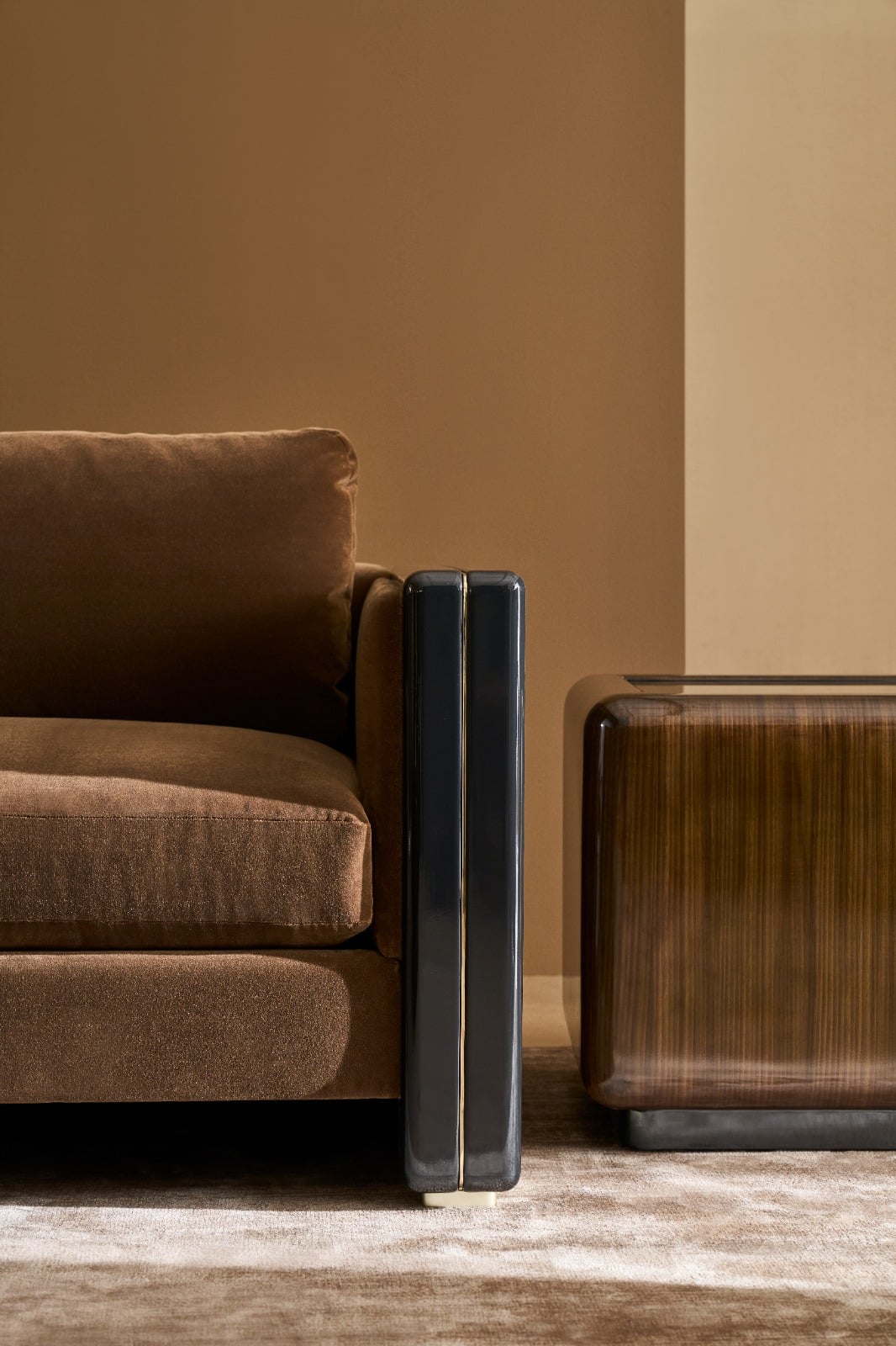 Gelee Square Accent Table in Caramello