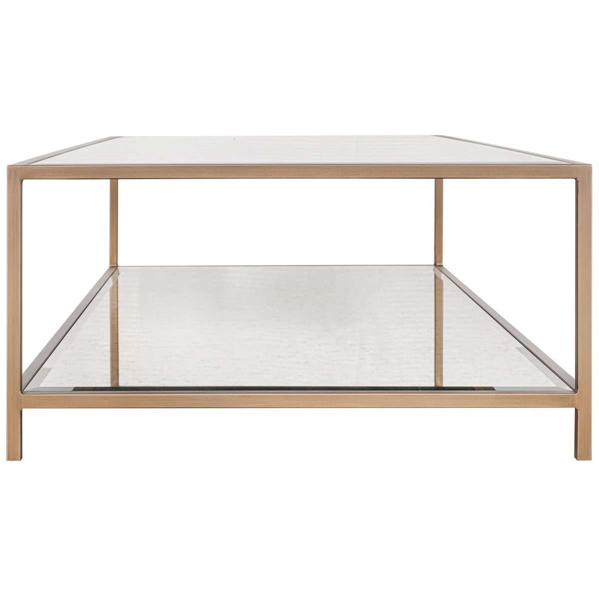Upton Coffee Table in Antique Brass