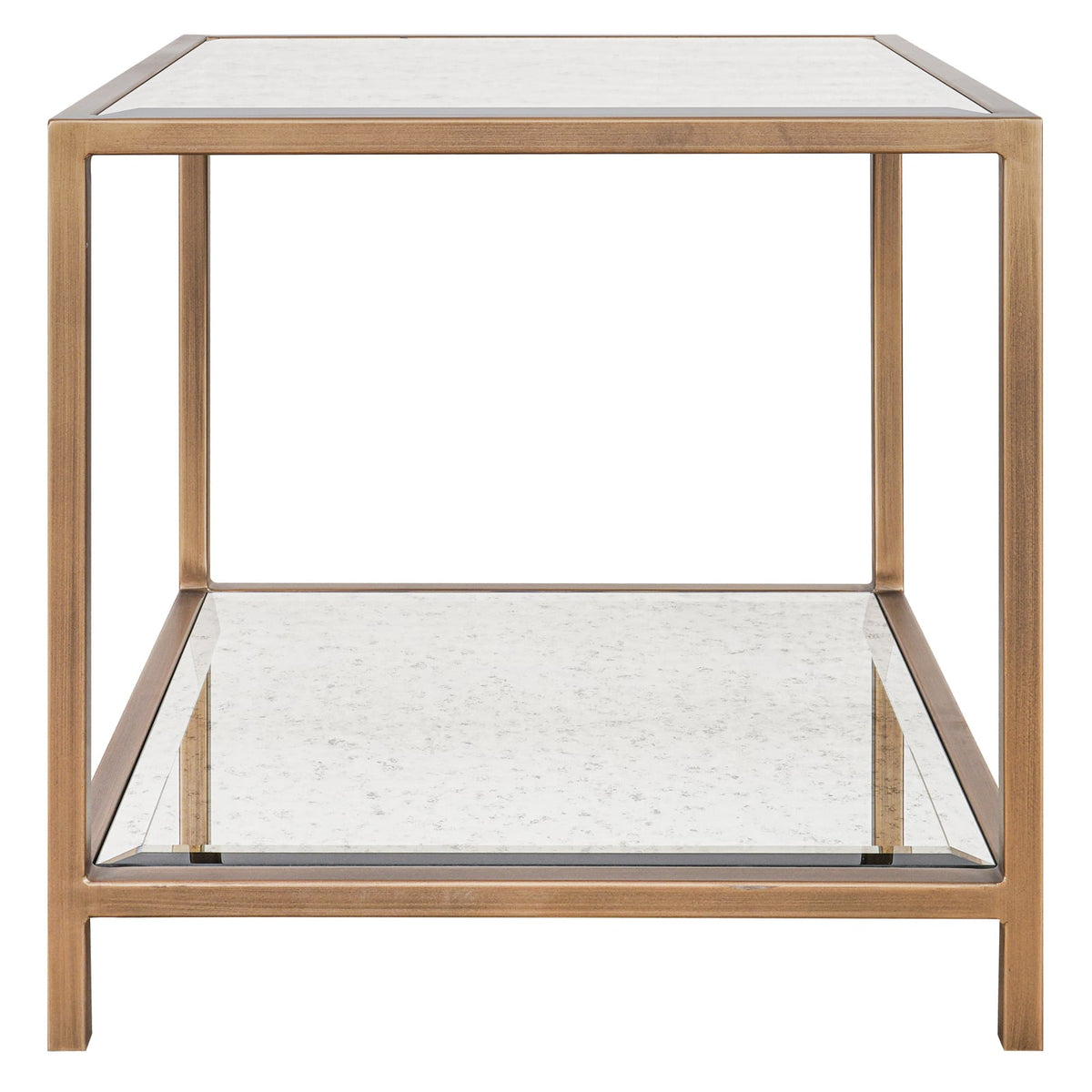 Upton Side Table in Antique Brass