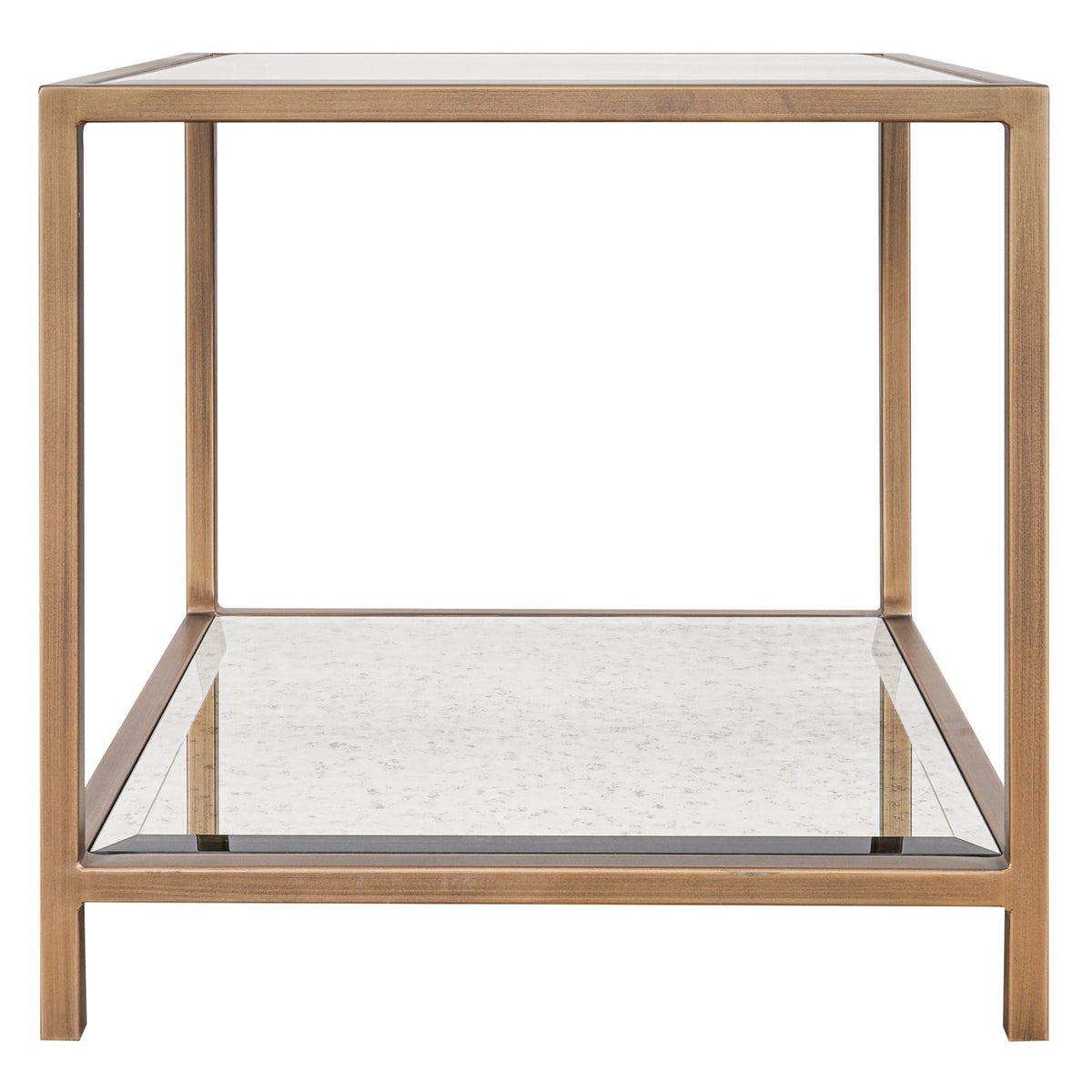 Upton Side Table in Antique Brass