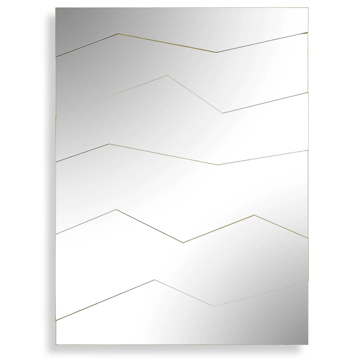 Fracture Segmented Panel Rectangular Mirror