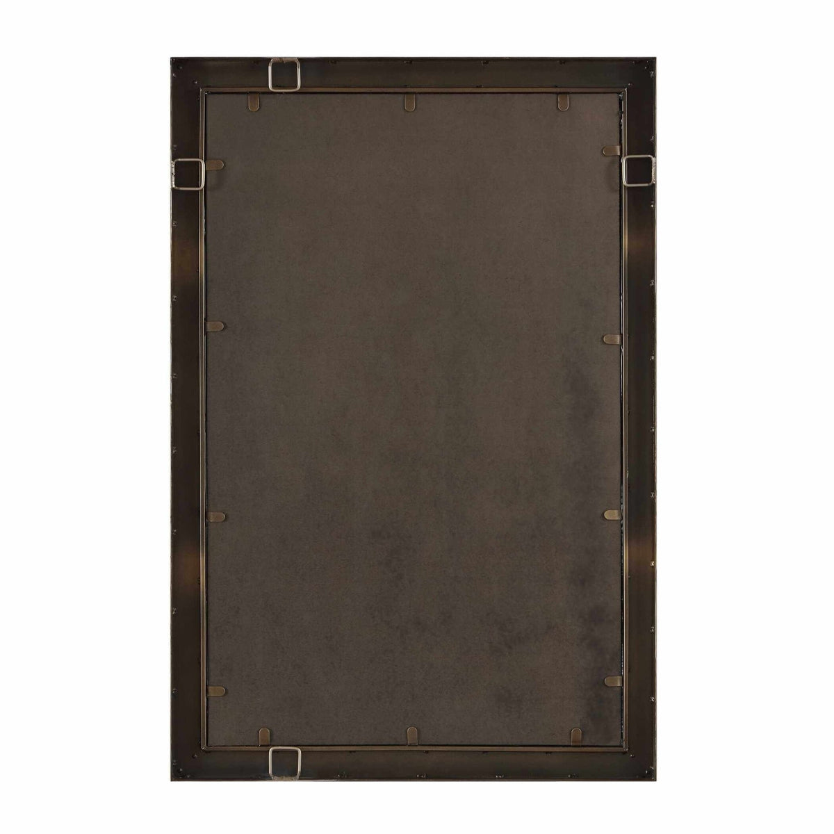 Pave Rectangular Travertine Mirror