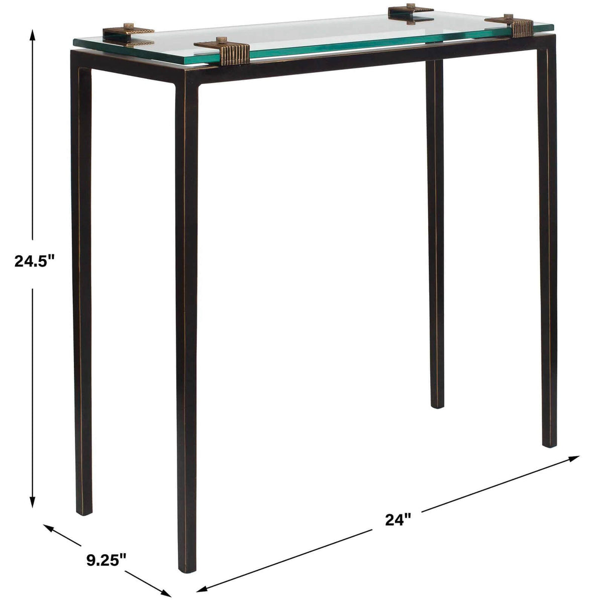 Averona Glass Top Side Table