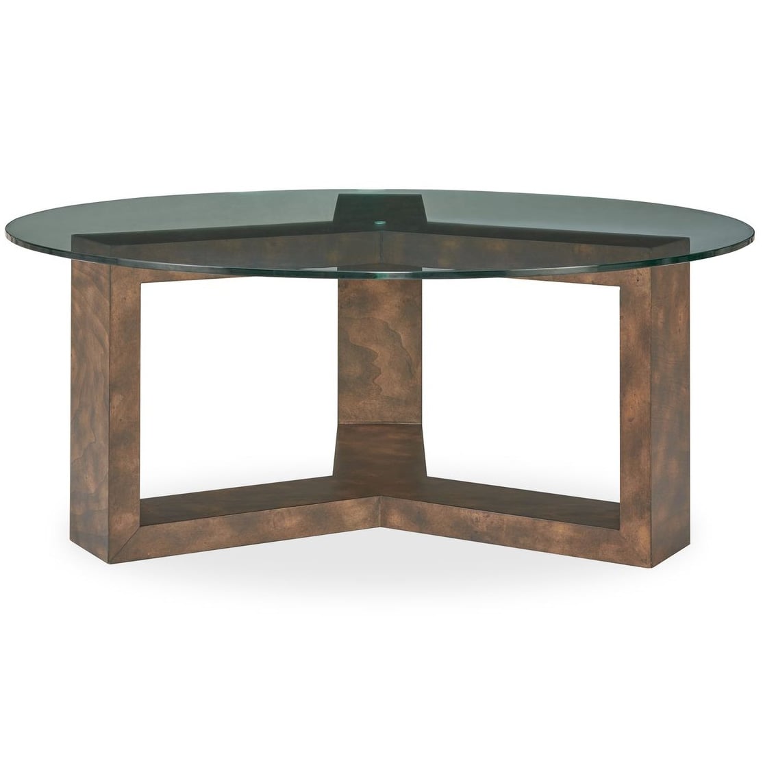 Ignis Round Coffee Table in Glass
