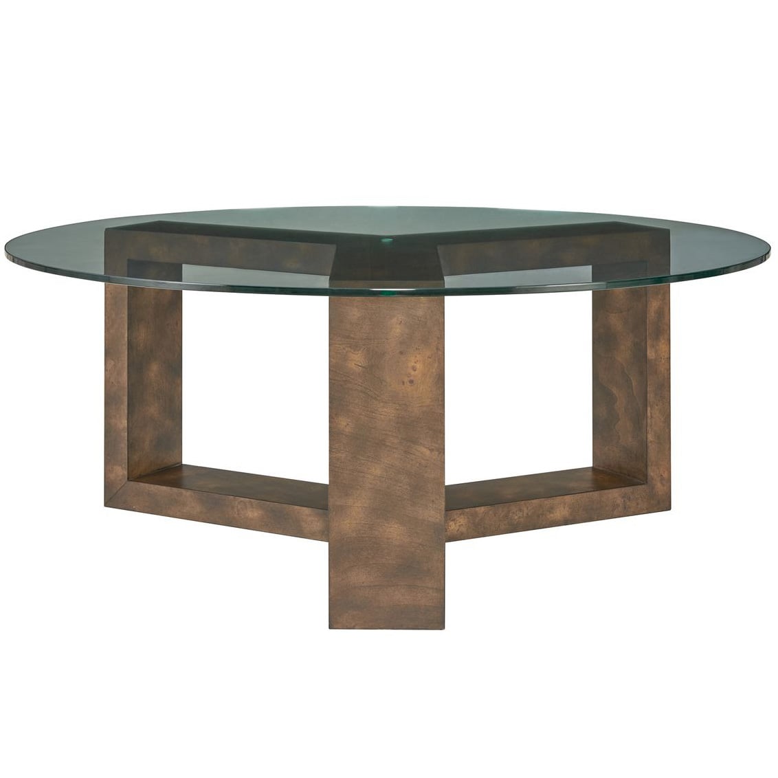 Ignis Round Coffee Table in Glass
