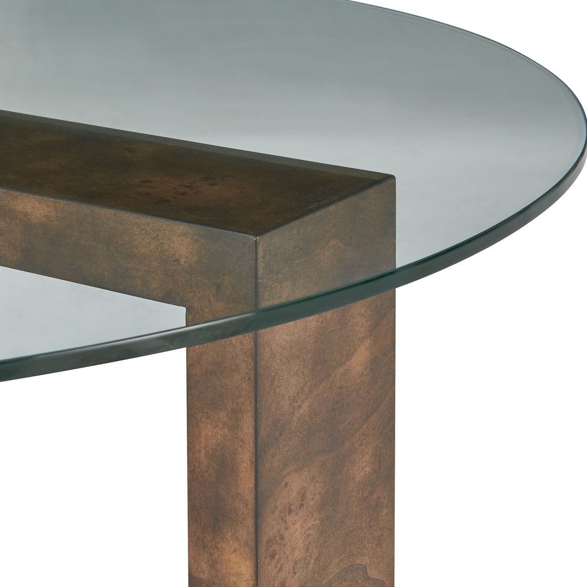 Ignis Round Coffee Table in Glass