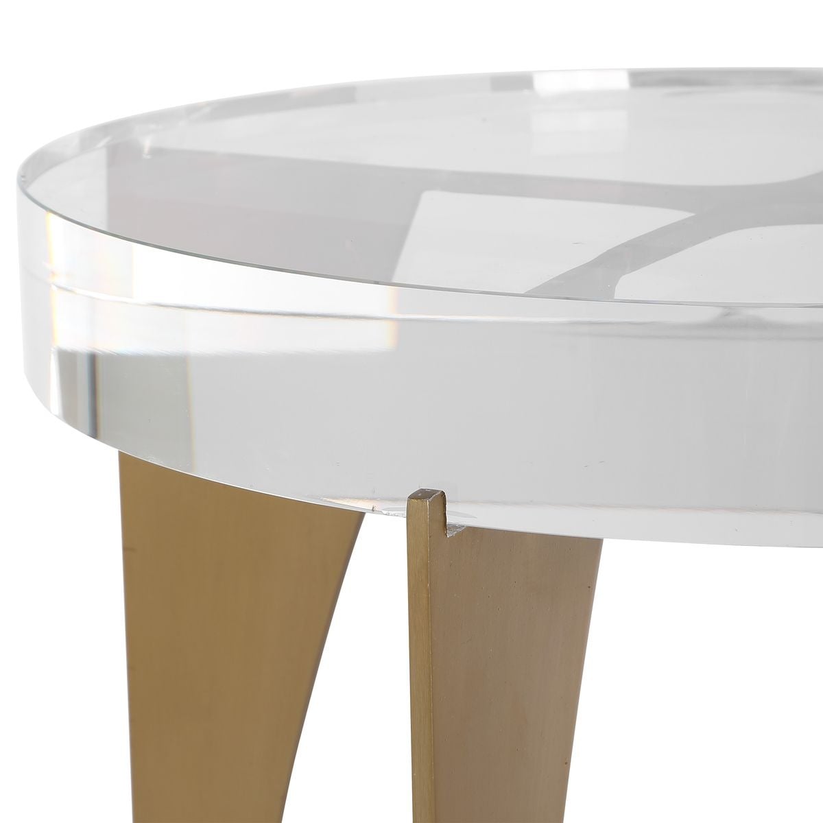 Kolkata Accent Table in Brass