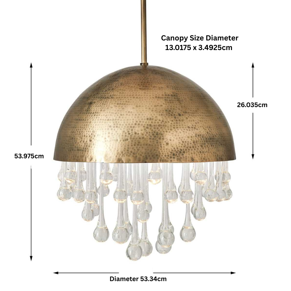 Downpour 6 Light Pendant - Round