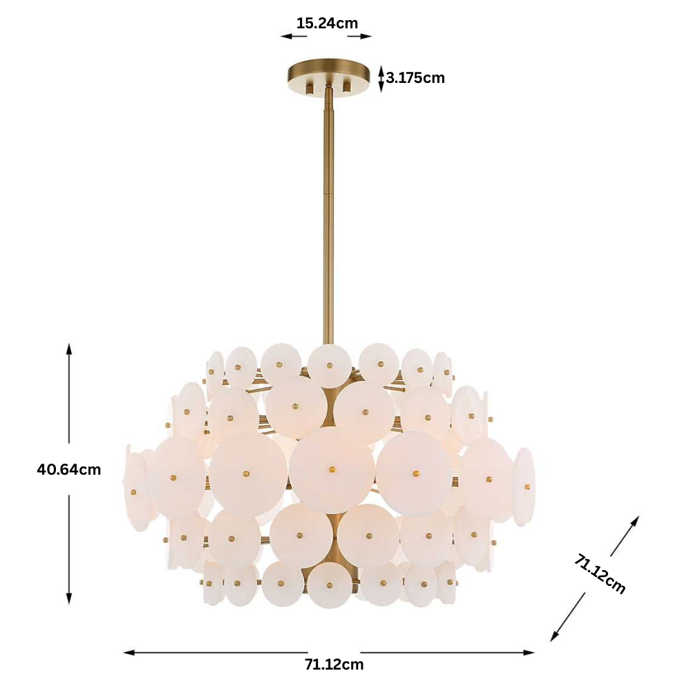 Alabaster Radiance 8 Light Pendant