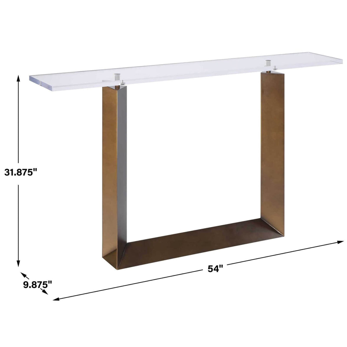 McElroy Modern Bronze Console Table