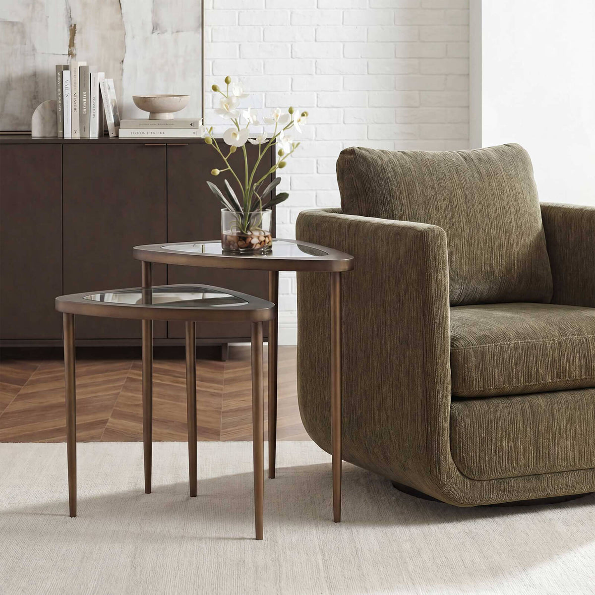 Millar Curved Nesting Tables - Set of 2