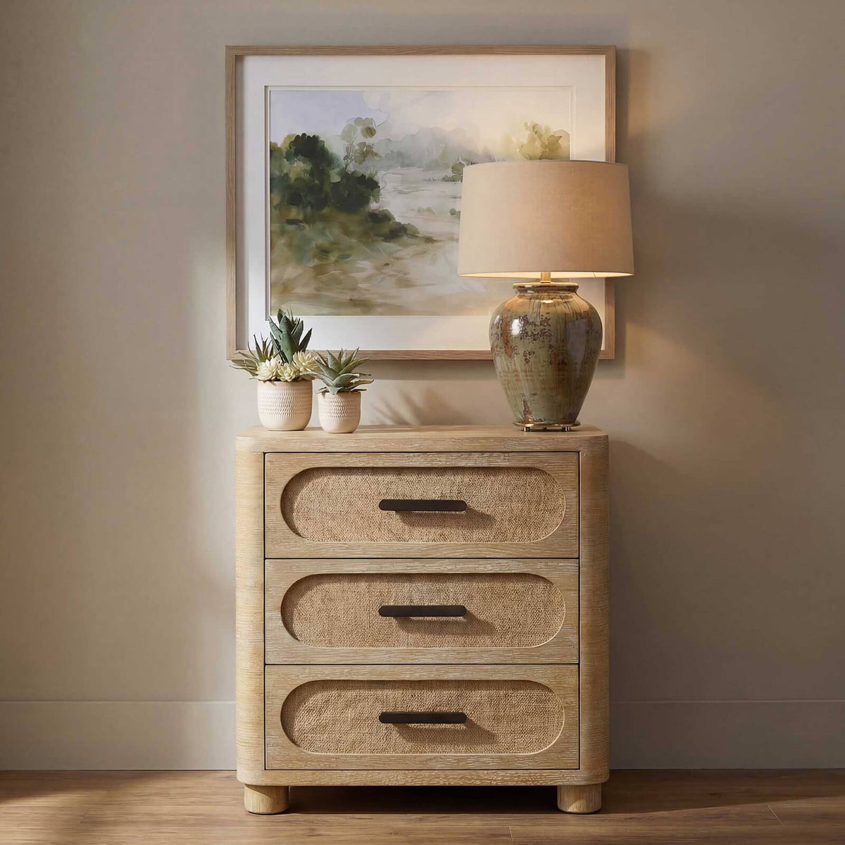Scottie 3 Drawer Chest of Drawers in Natural Oak