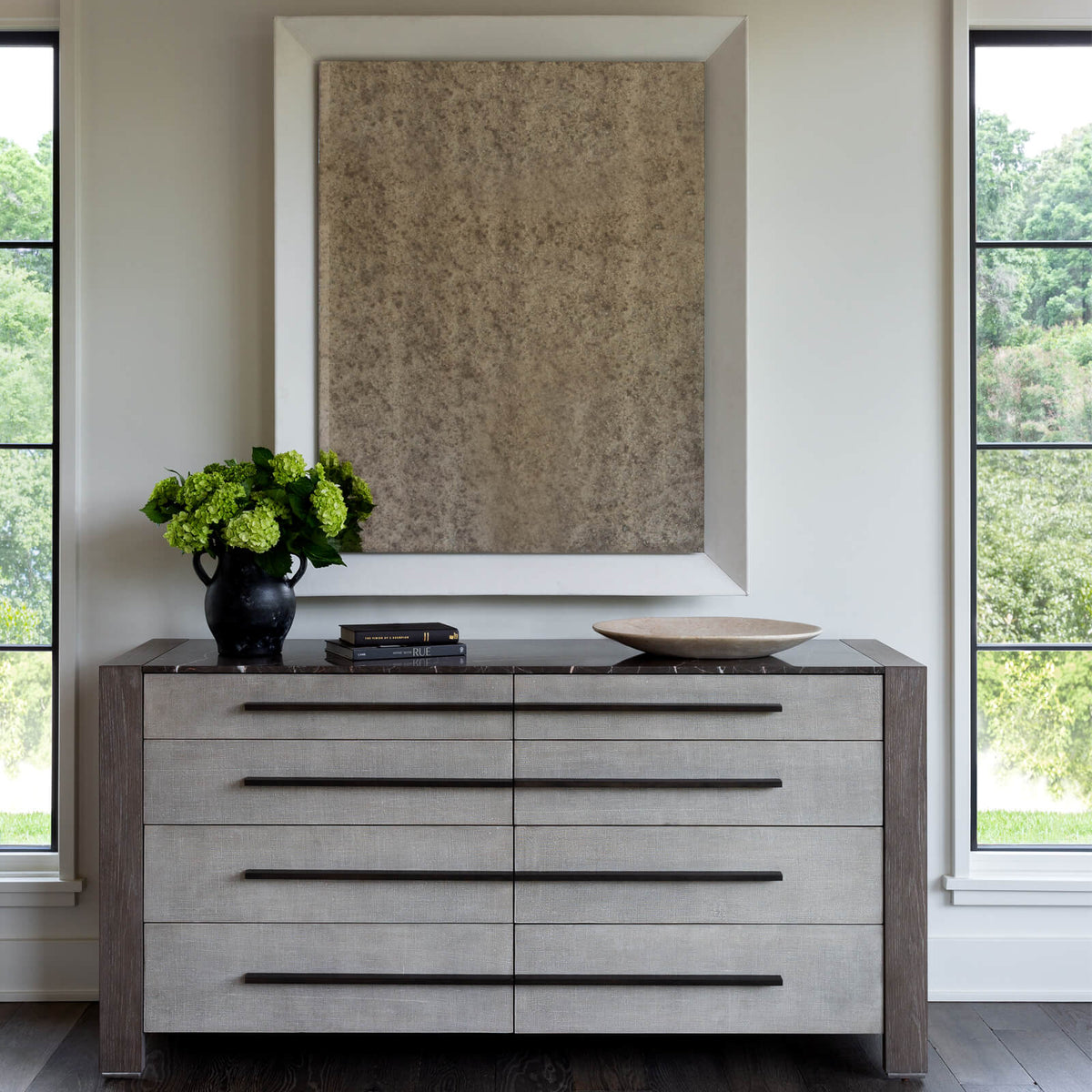 Valen Antiqued Rectangular Mirror