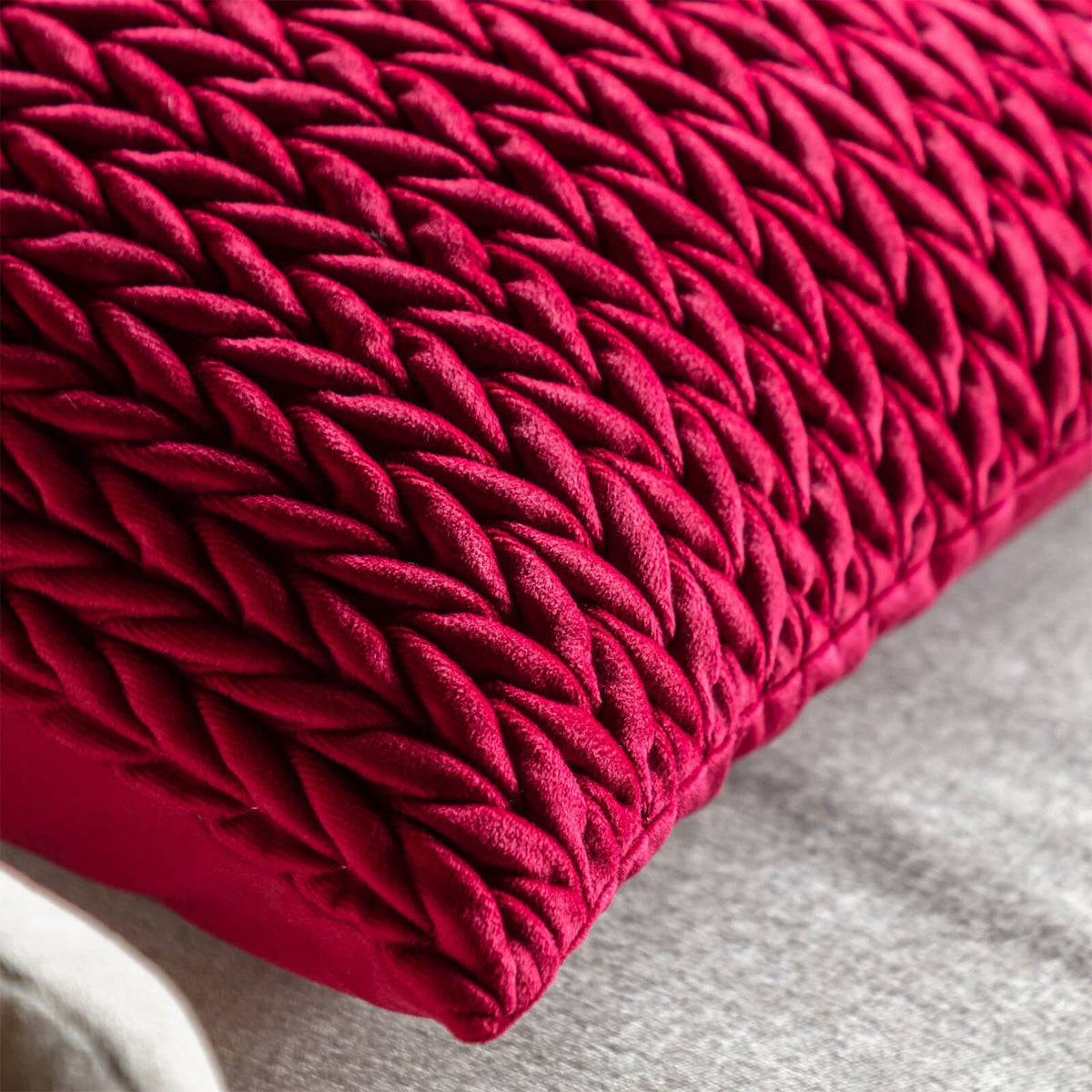 Velora Cushion in Merlot - Set of 2