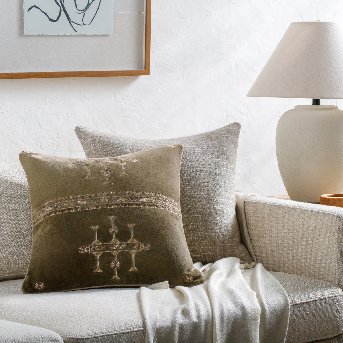 Velour Velvet Cushion - 51 x 51 cm