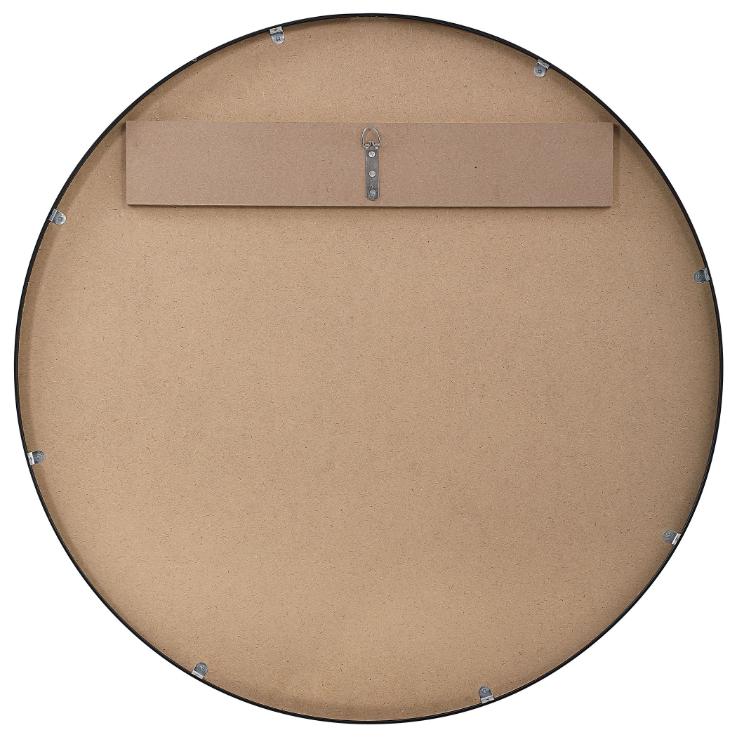 Evelyn Round Mirror Black