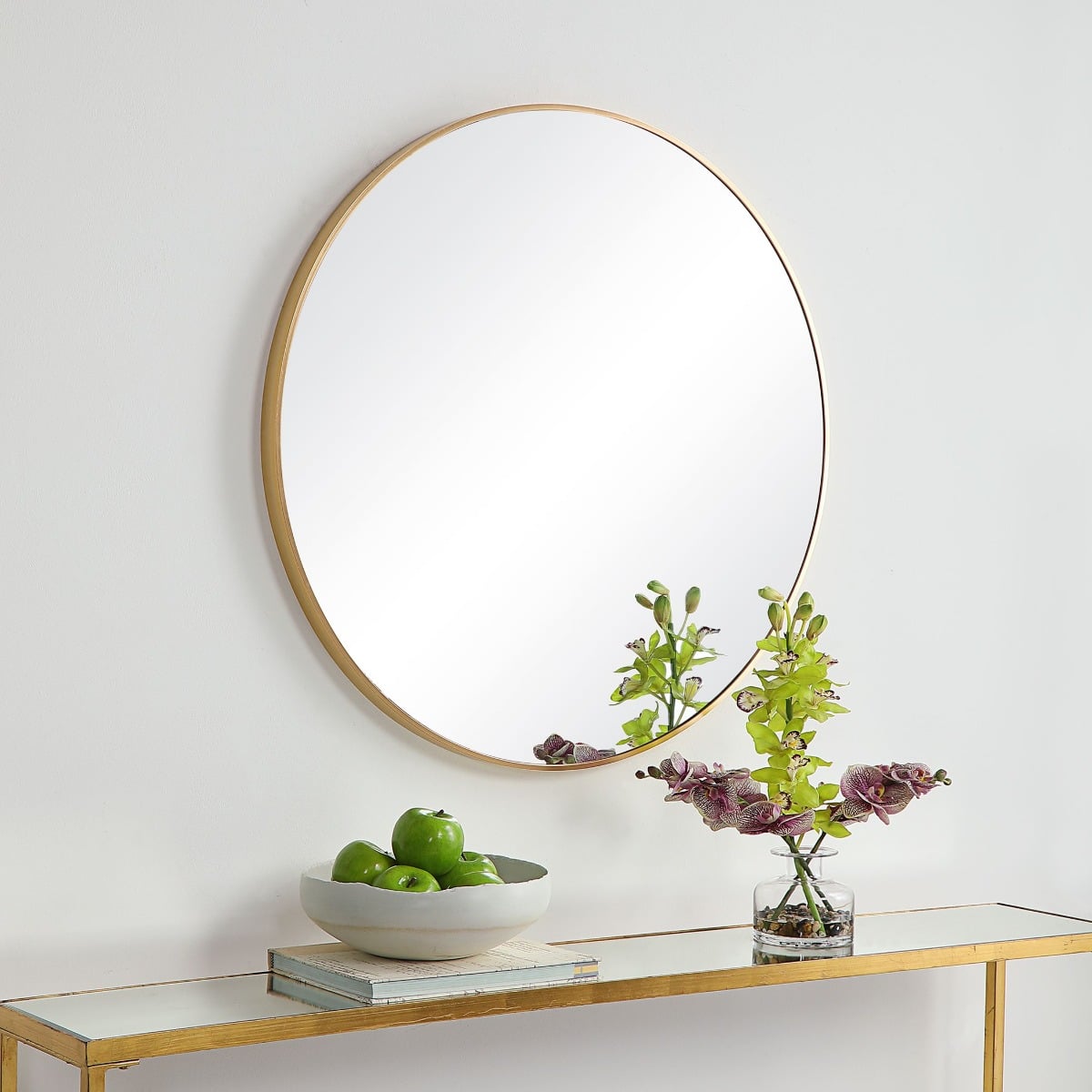 Eve Small Round Mirror Gold