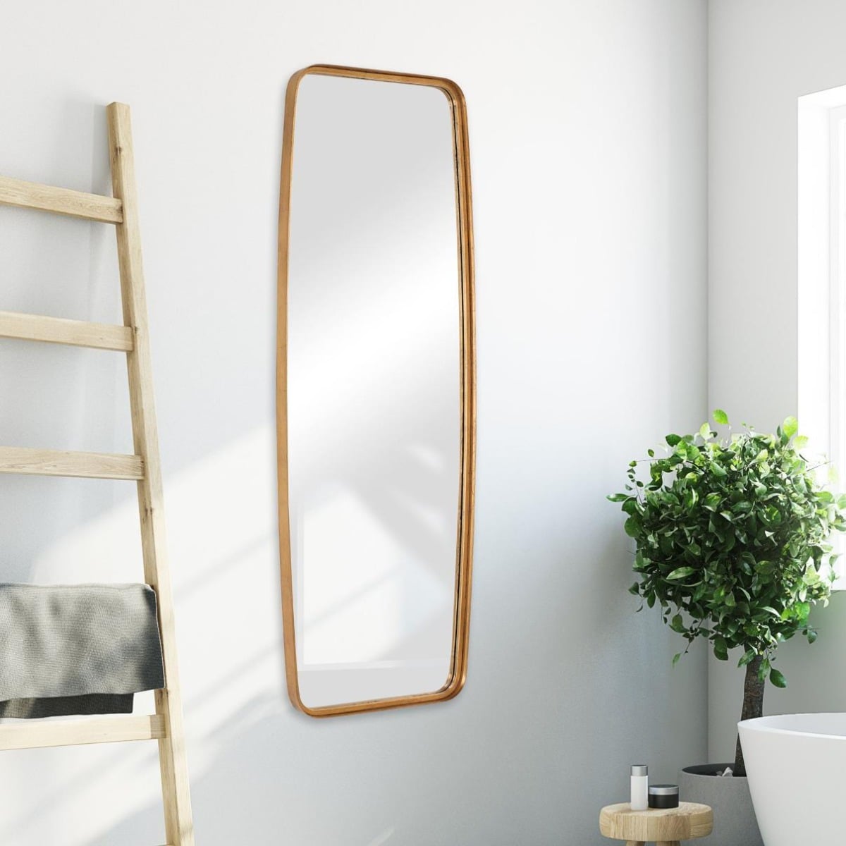 Adeleine Tall Mirror Gold
