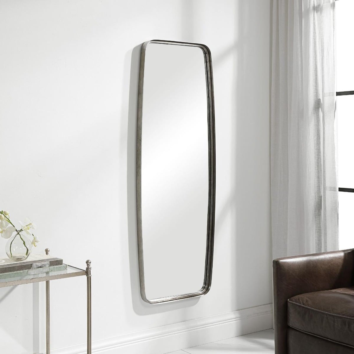 Adeleine Tall Mirror Silver