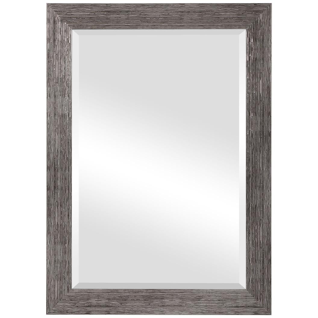 Silver Wood Effect Mirror