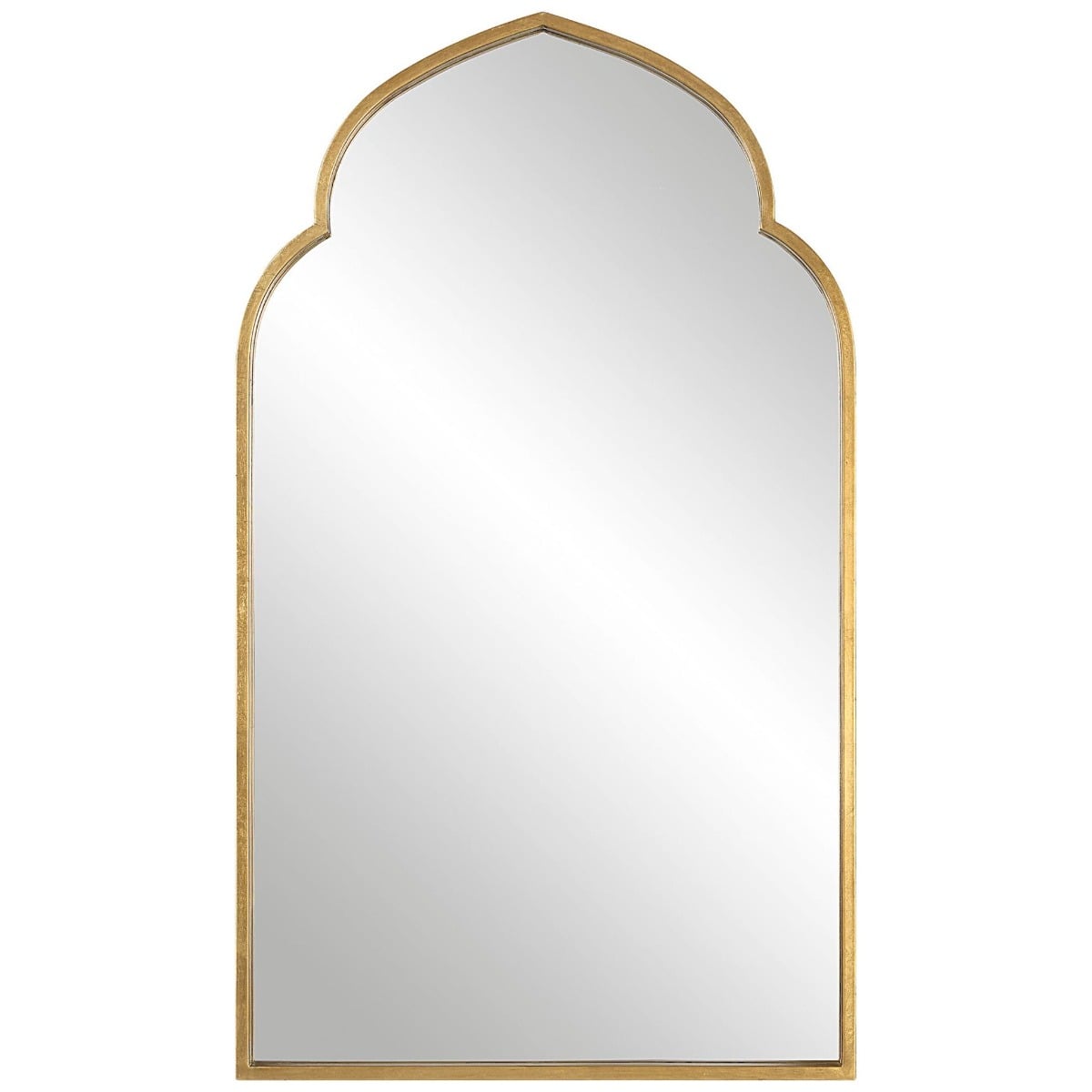Temple Arched Mirror in Gold