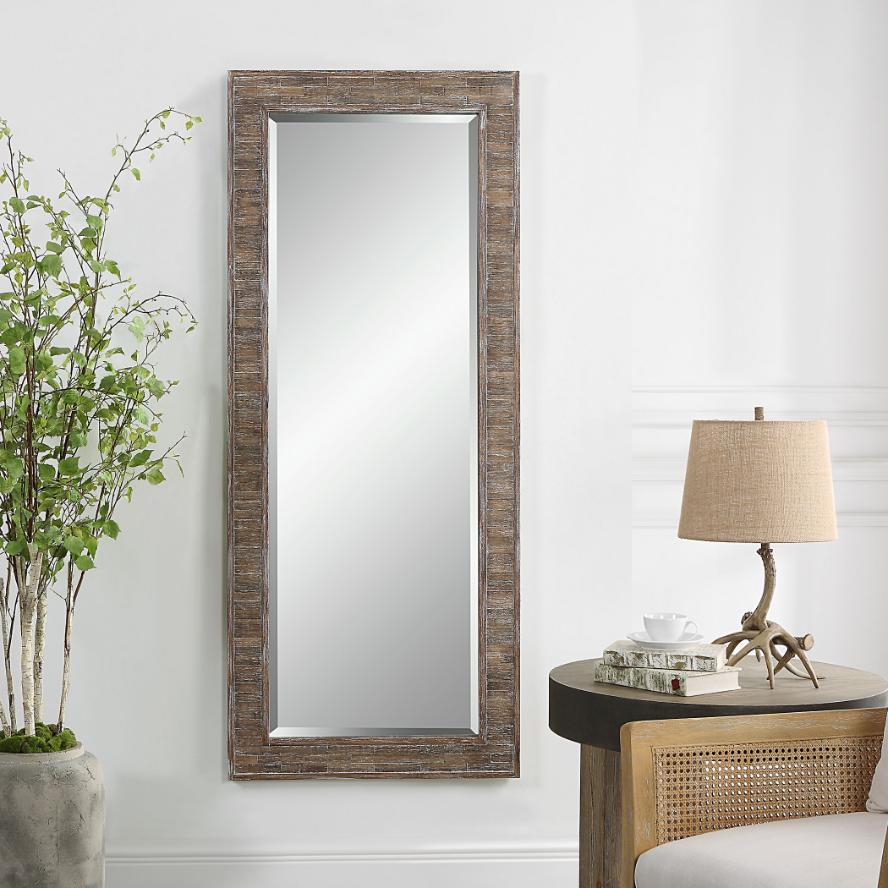 Beachhouse Distressed Wooden Tall Mirror