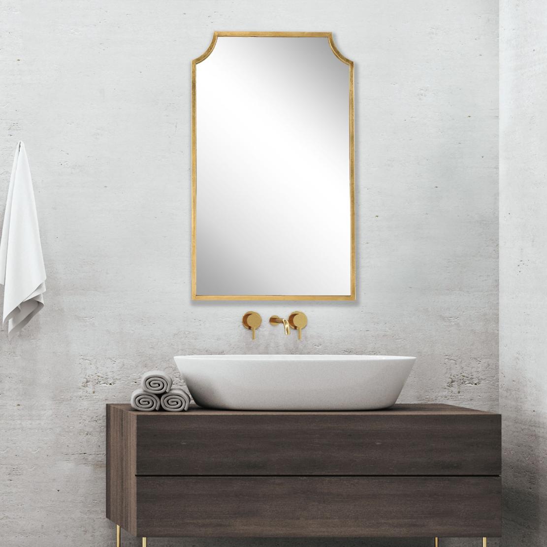Bradley Mirror Gold Finish