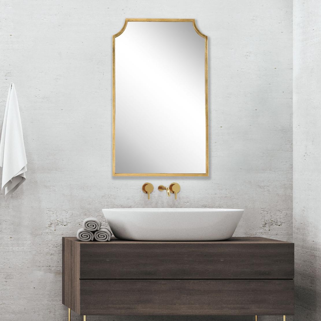 Bradley Mirror Gold Finish