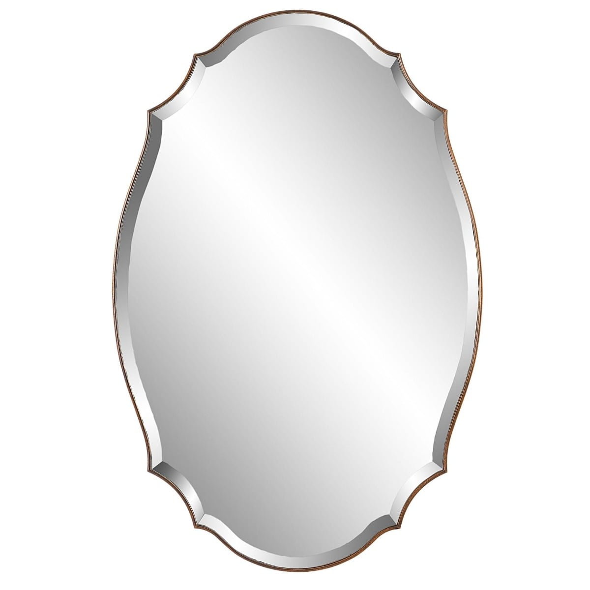Aida Oval Mirror in Bronze