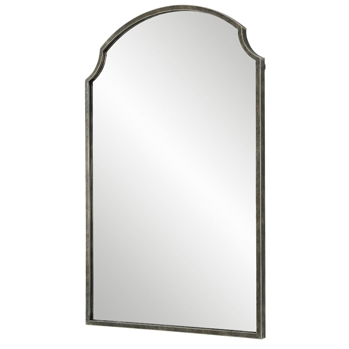 Beatrice Arched Mirror in Brushed Bronze