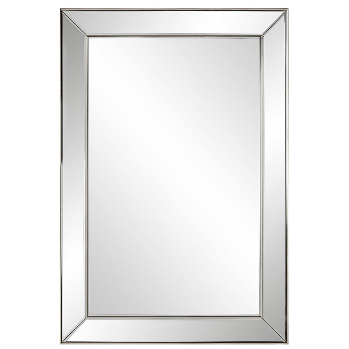Hannah Rectangular Mirror Champagne Finish