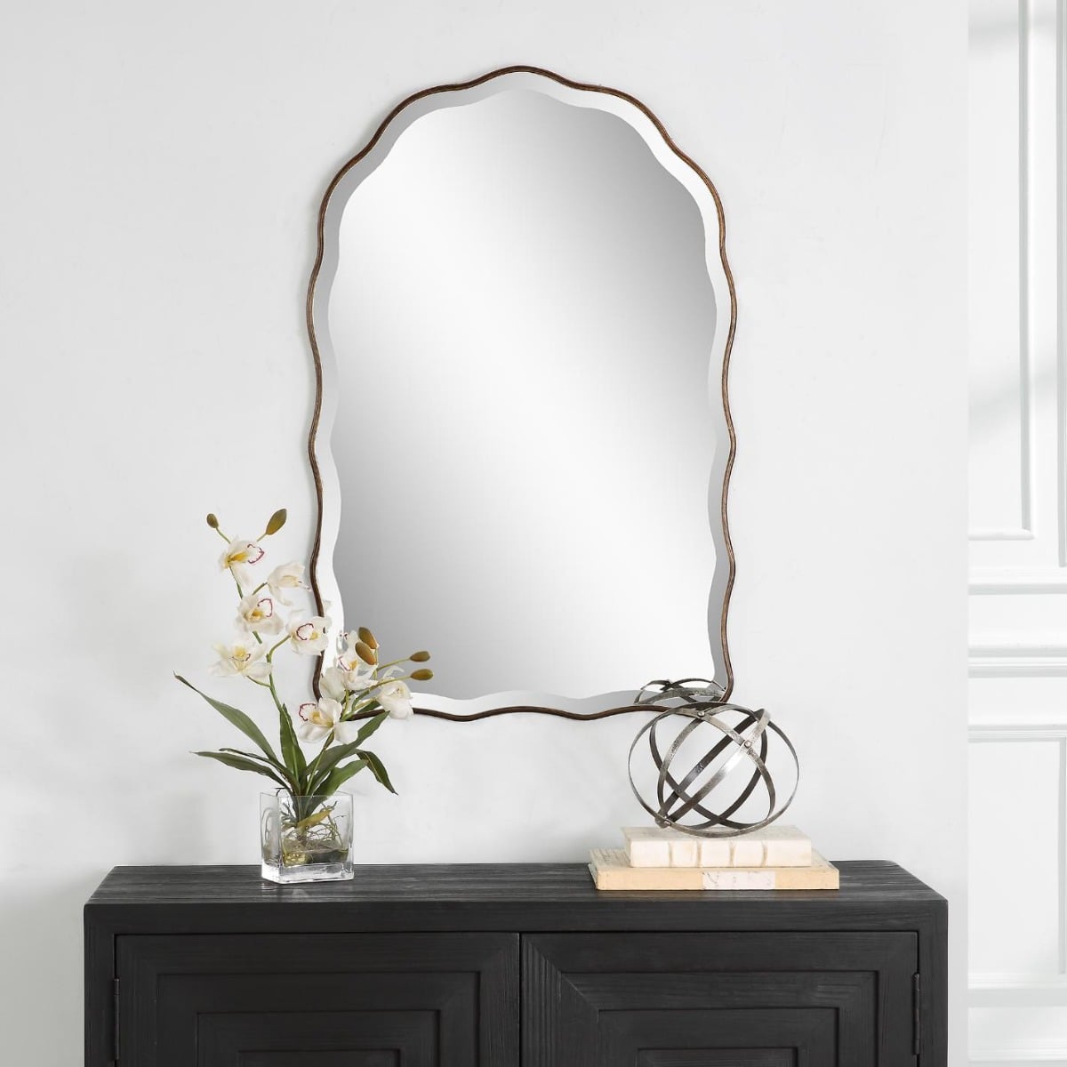 Irregular Mirror Antique Bronze