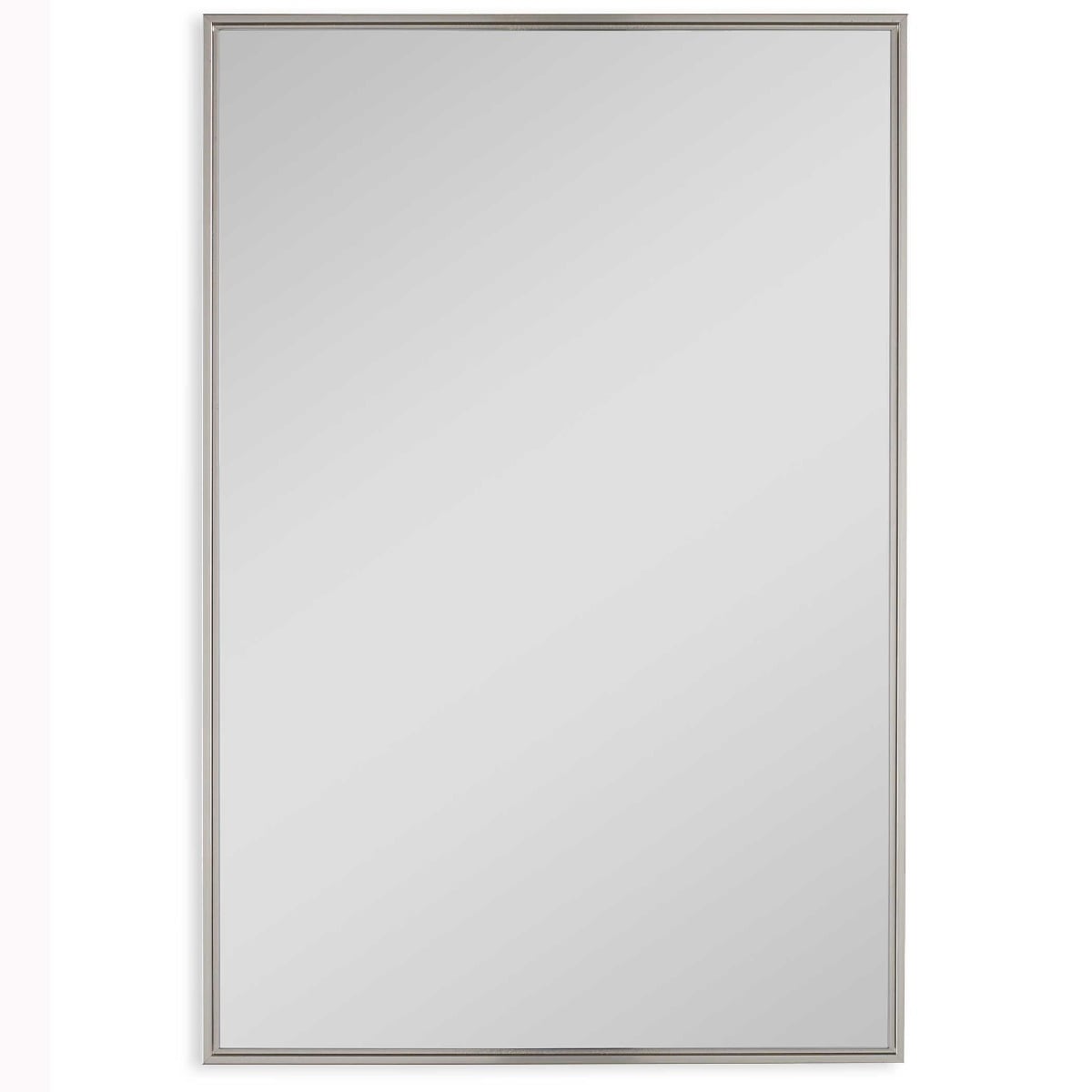 Floating Slim Frame Mirror Silver
