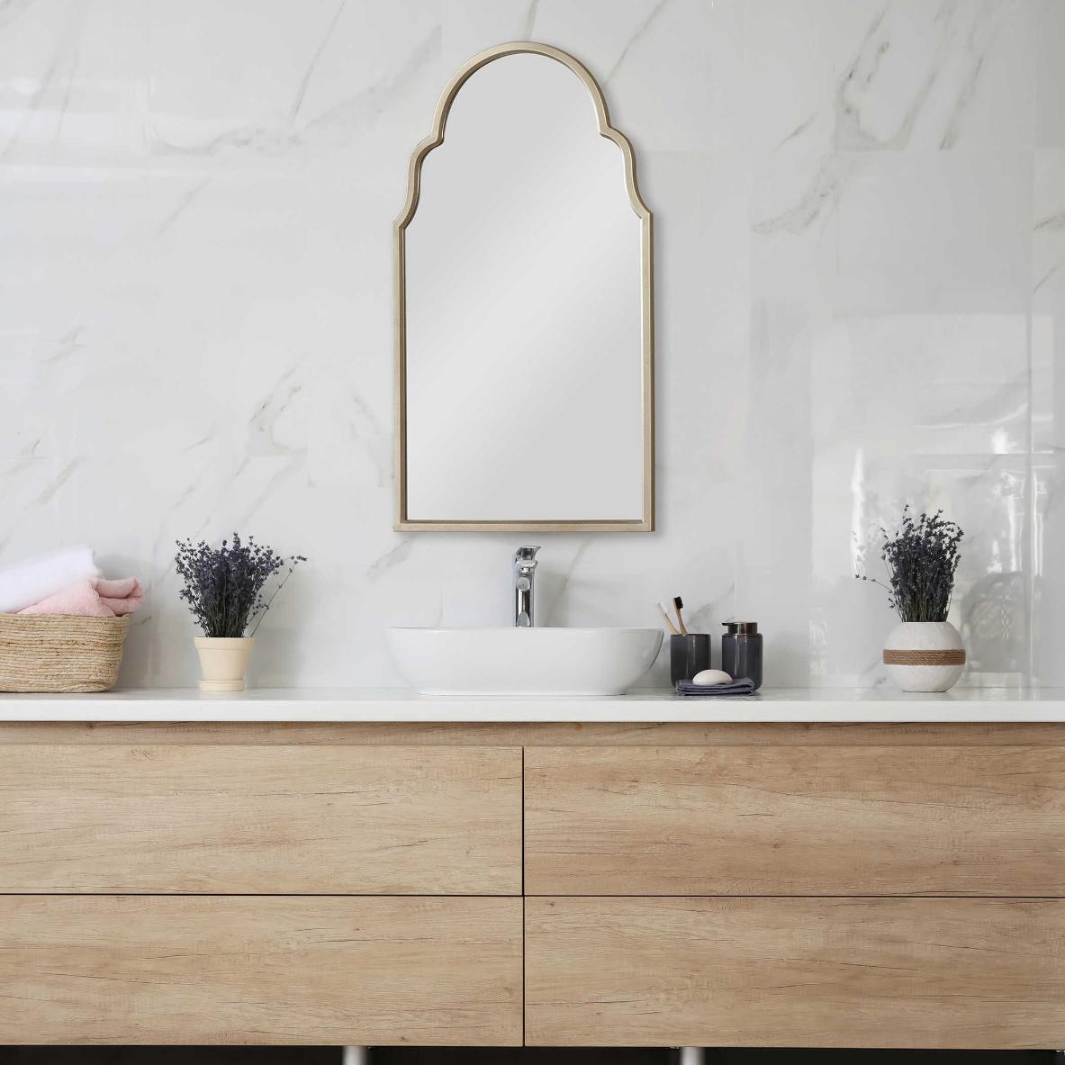 Lois Mirror Champagne Silver