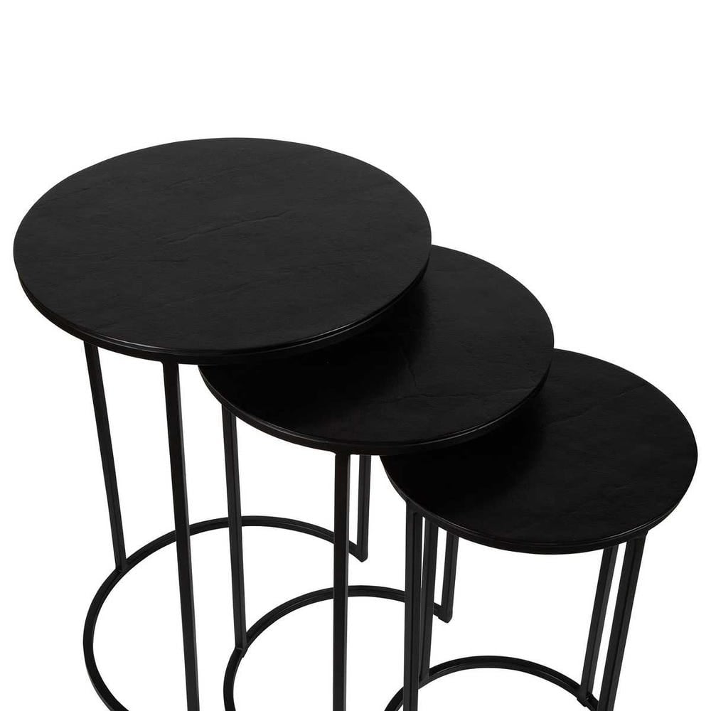 Espresso Set of Round Nesting Tables