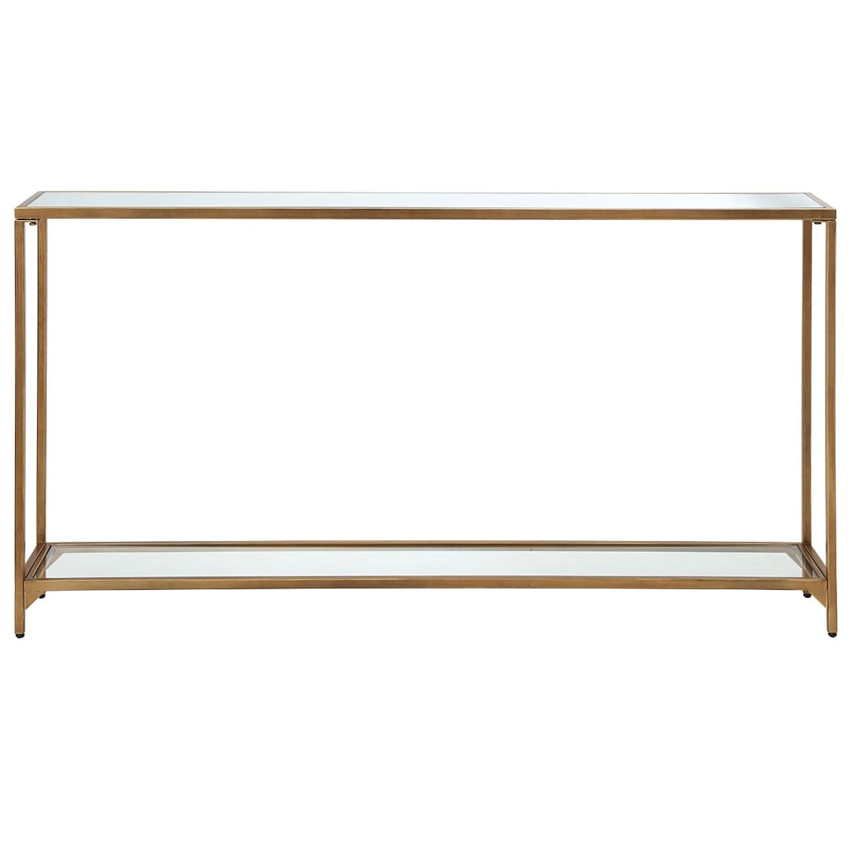 Slimline Console Gold Finish