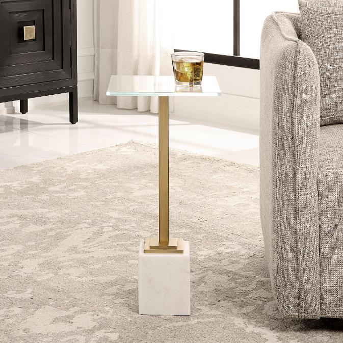 Stand Up Drinks Table White