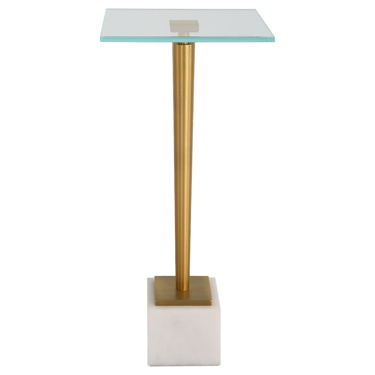 Crisp Drinks Table Marble & Brass
