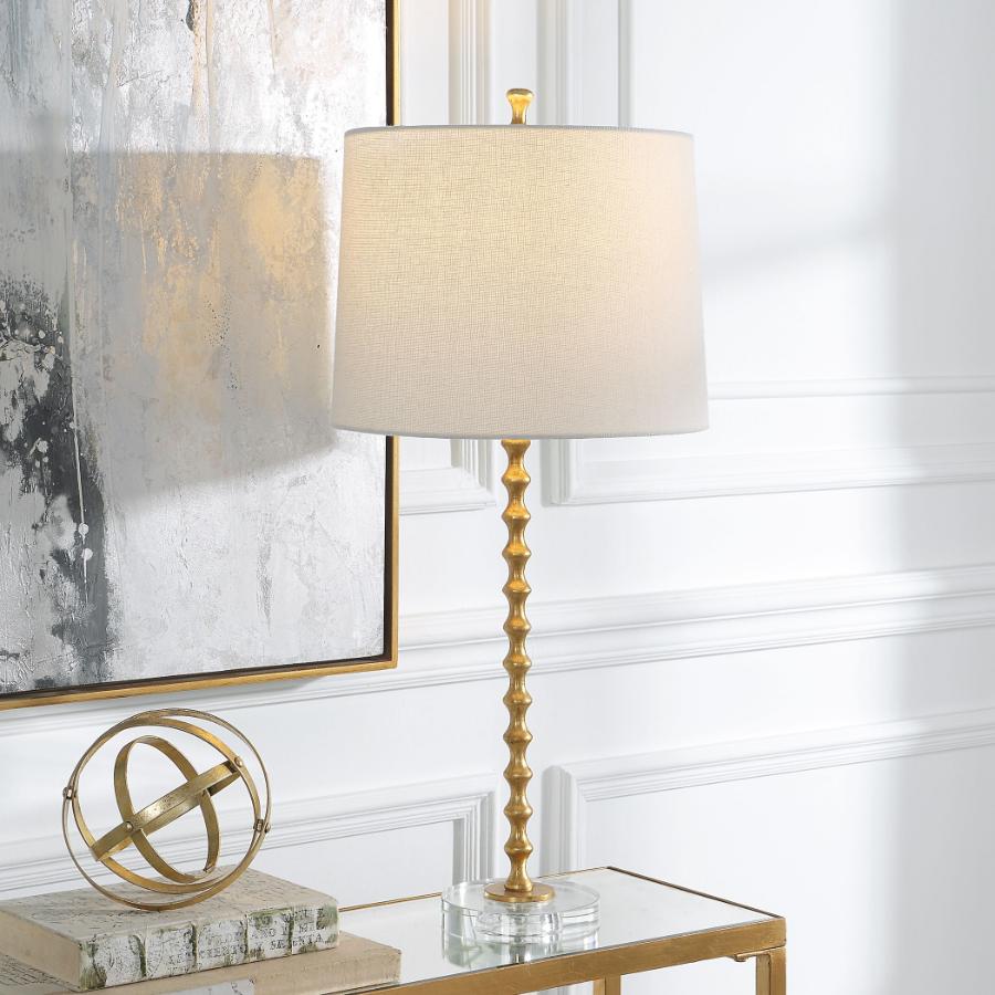 Hourglass Table Lamp in Brass - Set of 2