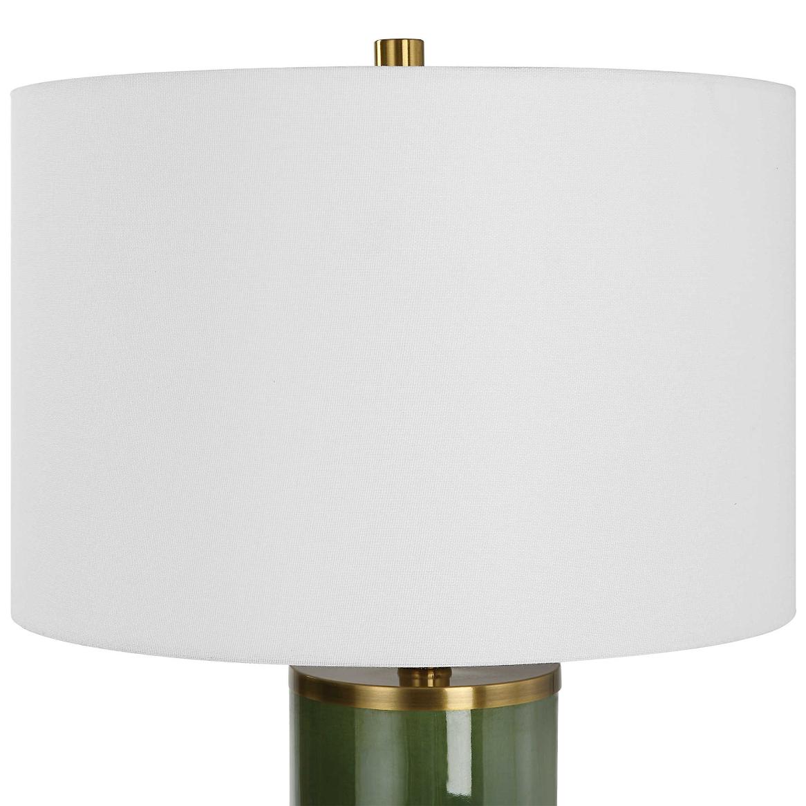Lilian Table Lamp in Moss Green