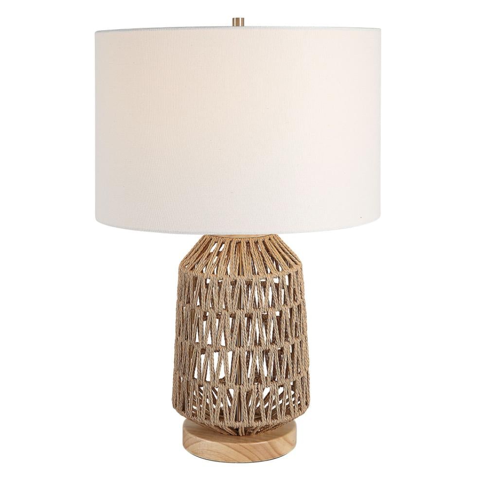 Natural Woven Table Lamp