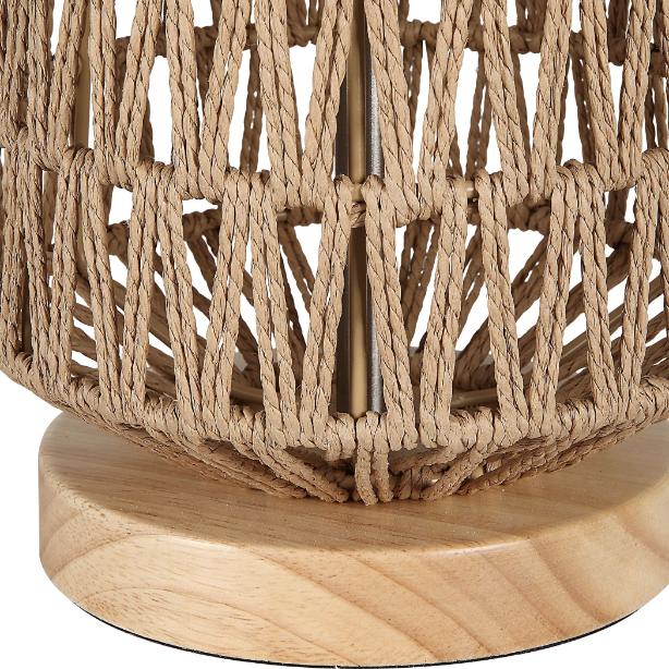 Natural Woven Table Lamp