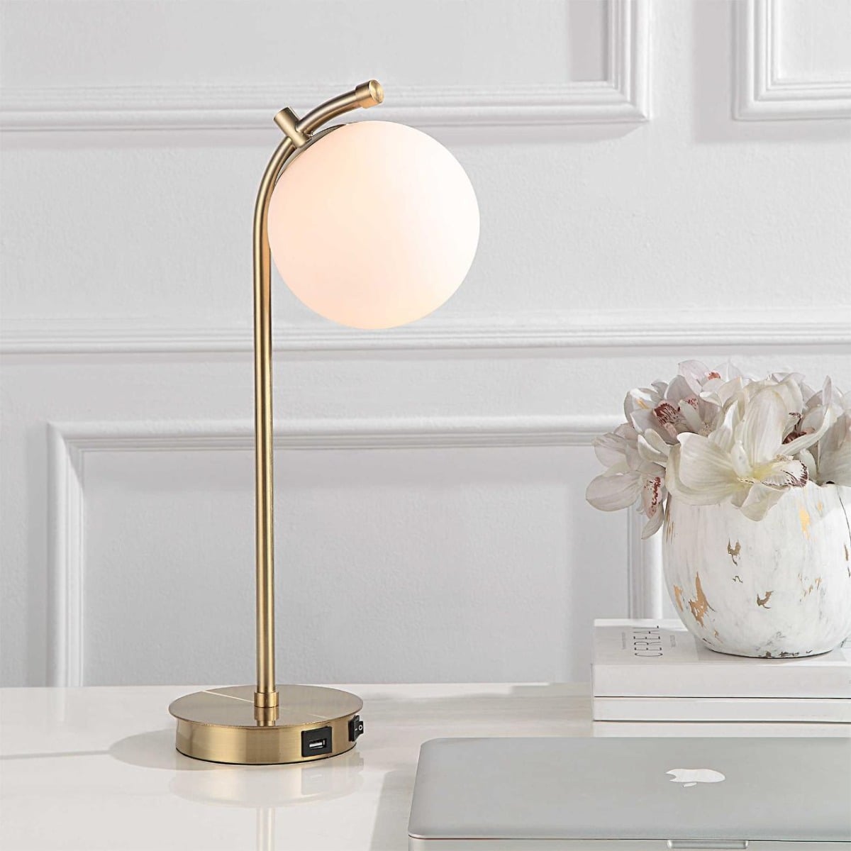 Droplet Table Lamp in Brass