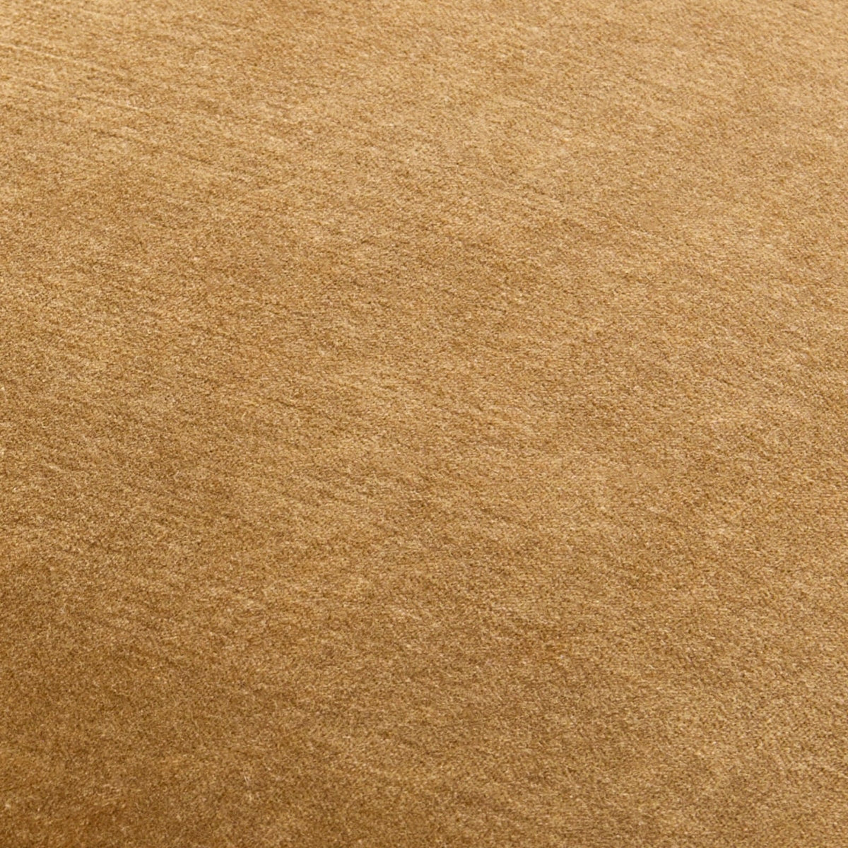 Washed Cotton Velvet Woven Cushion in Ochre - 51 x 51 cm