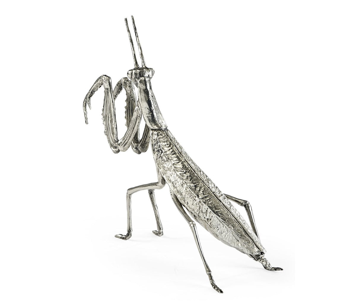 White Brass Praying Mantis