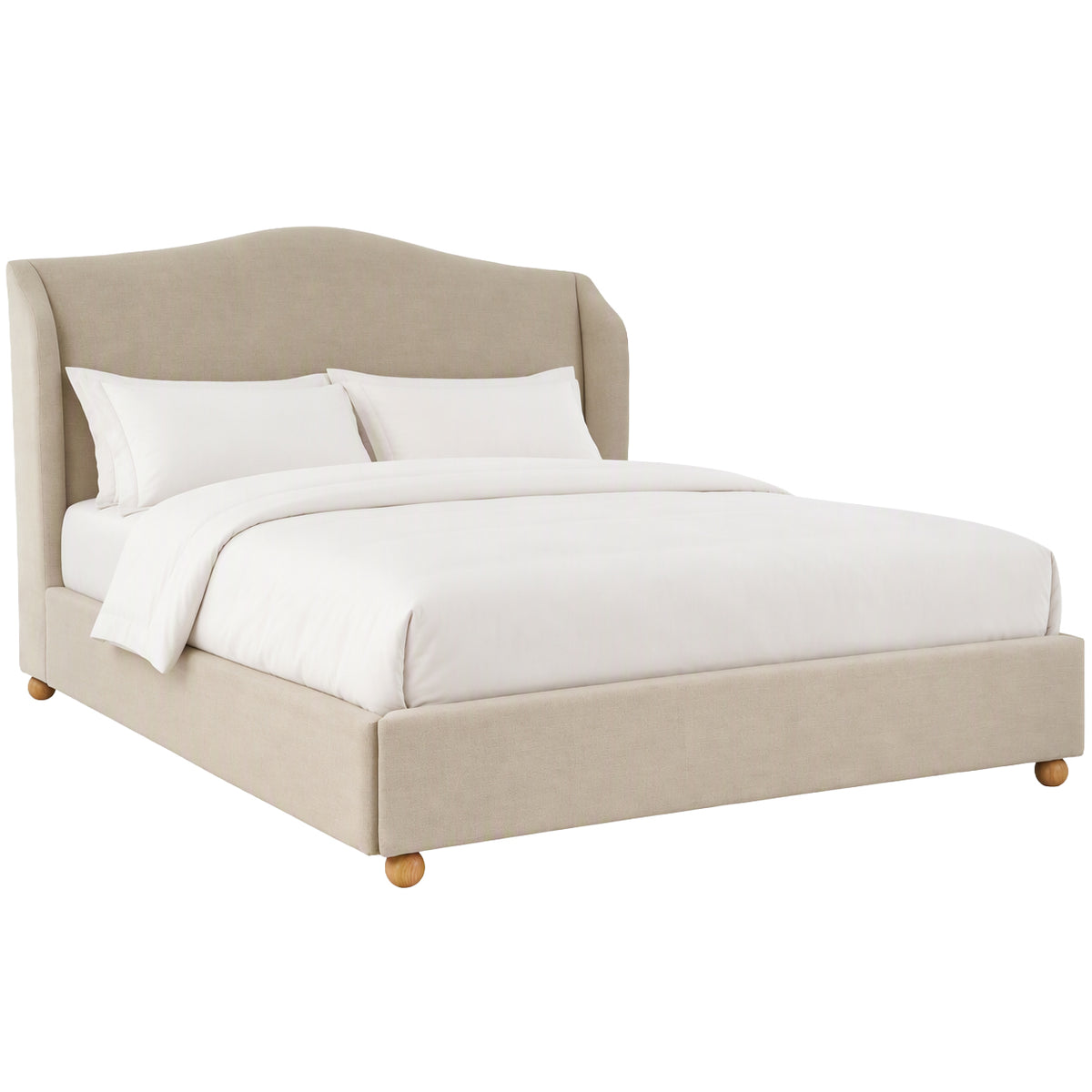 Wilmcote Winged Upholstered Bed - King Size