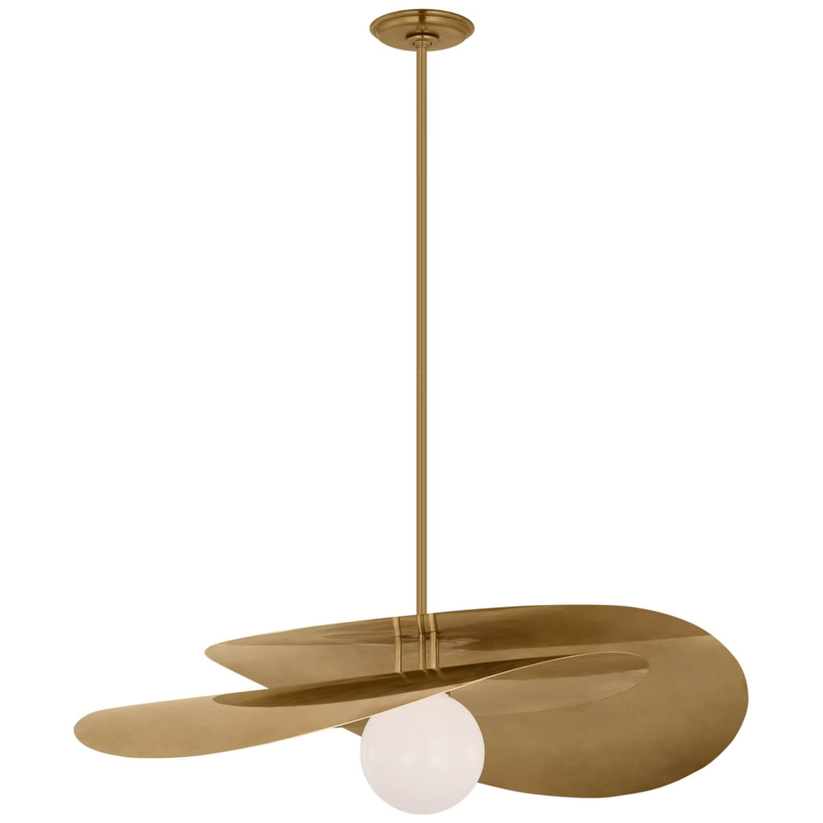 Mahalo 32" Tiered Ceiling Light in Hand-Rubbed Antique Brass