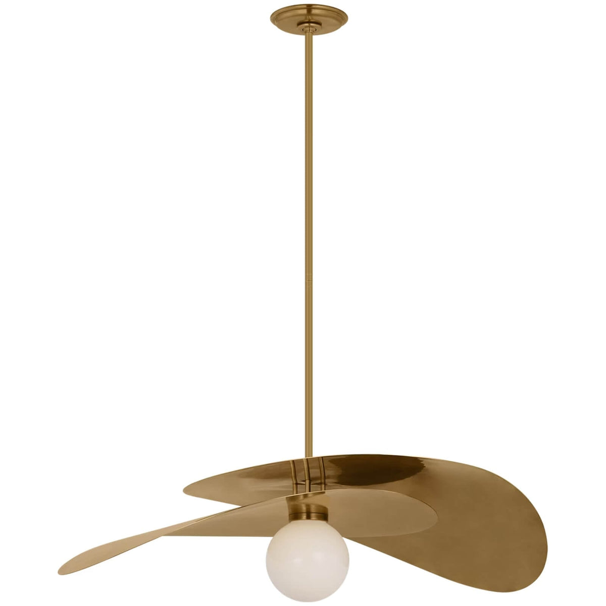 Mahalo 32" Tiered Ceiling Light in Hand-Rubbed Antique Brass