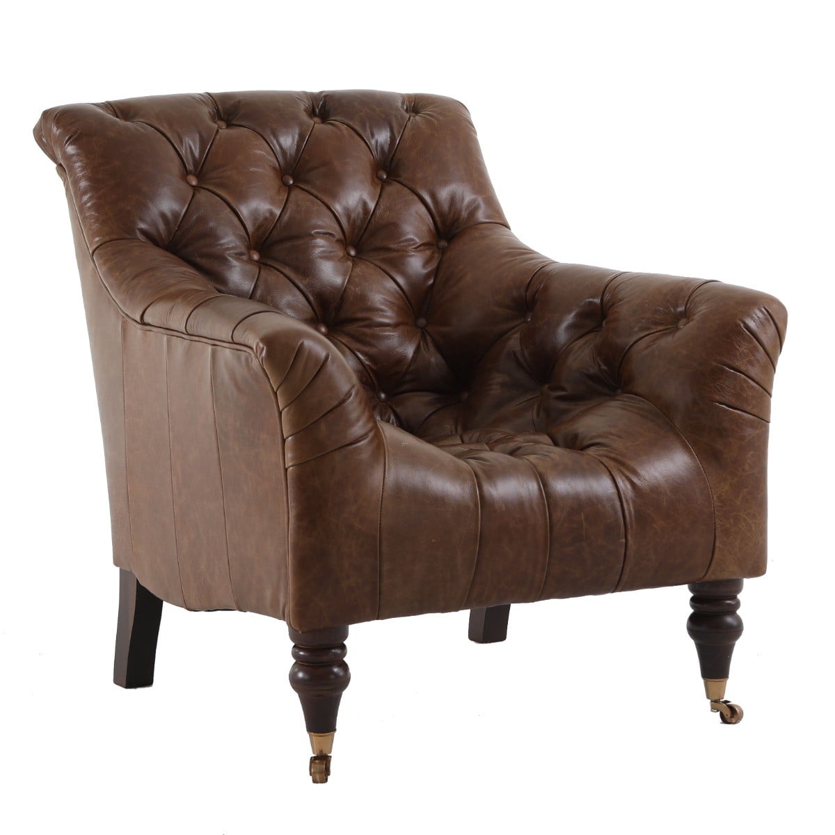 Yale Chair in Galveston Bark Leather Made To Order
